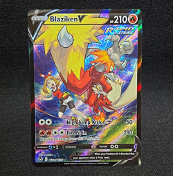 Pokemon TCG Blaziken V TG14/TG30 Silver Tempest Trainer Gallery Ultra Rare Holo - Image 1