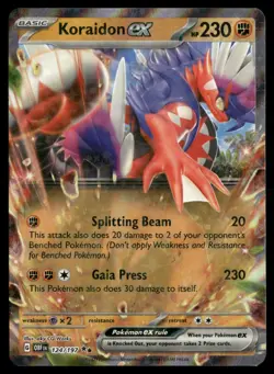 Koraidon ex 124/197 SV03: Obsidian Flames LP-NM Pokemon TCG - Image 1