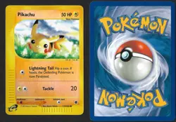 Pikachu 124/165 Expedition Base Set Reverse Holo Rare Pokemon TCG - Image 1