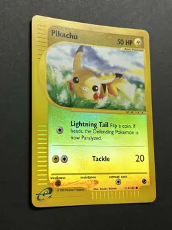 Pikachu 124/165 Expedition Base Set Reverse Holo Rare Pokemon TCG - Image 4