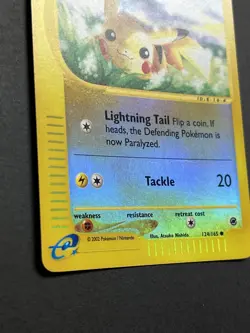 Pikachu 124/165 Expedition Base Set Reverse Holo Rare Pokemon TCG - Image 5
