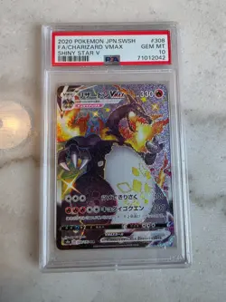 2020 POKEMON JAPANESE SWORD & SHIELD SHINY STAR V FULL ART/CHARIZARD VMAX PSA 10 - Image 1