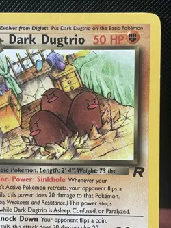 Dark Dugtrio 23/82 1st Edition Pokemon Team Rocket Set WotC 2000 Rare LP+ - Image 3