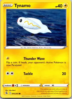 Tynamo 095/264 Common Fusion Strike Pokemon Lightly Played - Image 1