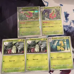 Pokemon TCG Meganium 001 Holo Promo Mega Evolution player set - Image 1