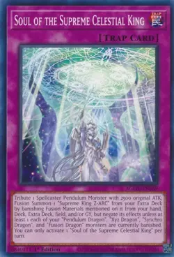 1x Soul of the Supreme Celestial King - 1st Edit NM Eng YuGiOh - Age of Overlord - Image 1