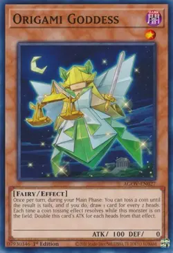 1x Origami Goddess - 1st Edition NM Eng YuGiOh - Age of Overlord - Image 1