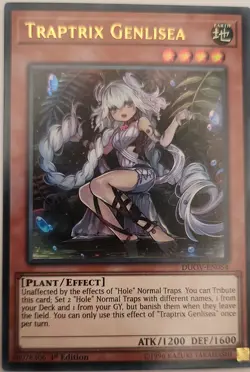 Yu-Gi-Oh! TCG Traptrix Genlisea Lost Art Promotion LART-EN056 Limited Edition - Image 1