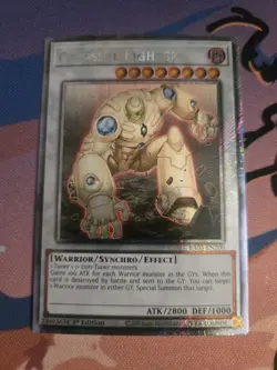 Yugioh! Colossal Fighter RA03-EN200 Platinum Secret Rare 1st Ed NM - Image 1