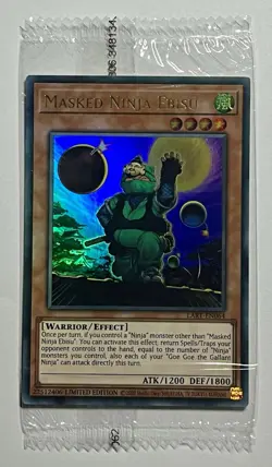 Masked Ninja Ebisu LART-EN064 •SEALED• Ultra Rare Limited Edition Promo Yu-Gi-Oh - Image 1