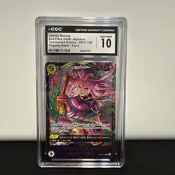 2026 One Piece Jewelry Bonney OP13-108 Flagship Battle Top 8 CGC 10 Gem Mint JP - Image 1