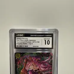 2026 One Piece Jewelry Bonney OP13-108 Flagship Battle Top 8 CGC 10 Gem Mint JP - Image 2