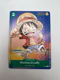 1x Monkey.D.Luffy (Bandai Card Fest) P-037 NONFOIL One Piece Promo Card! Sealed - Image 1
