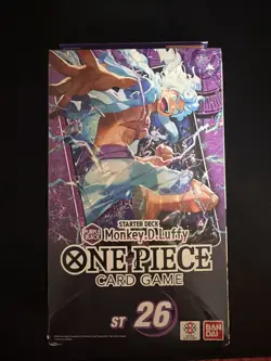 SEALED One Piece Starter Deck 26: PURPLE/BLACK Monkey D Luffy ST26 - Image 1