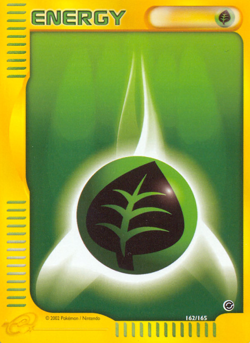 Grass Energy 162/165 Expedition E Series Pokemon Card - Image 1