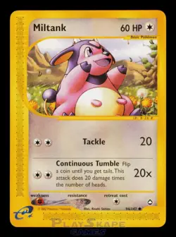 Pokemon Card Miltank 94/147 Aquapolis Common WOTC Vintage LP 2002 - Image 1