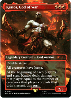 Kratos, God of War - 2207 - Greek Secret Lair Drop Magic MTG NM/M - Image 1