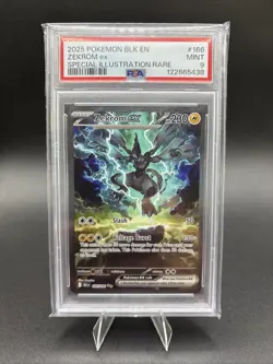 PSA 9 Zekrom ex 166/086 NM Special Illustration Rare 2025 TCG Pokemon Black Bolt - Image 1
