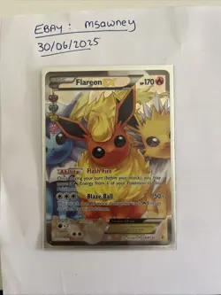 Pokemon TCG Flareon-EX Generations RC28/RC32 Holo Full Art LIGHTLY PLAYED - Image 1