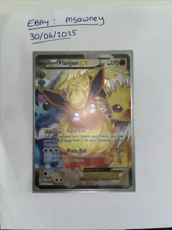 Pokemon TCG Flareon-EX Generations RC28/RC32 Holo Full Art LIGHTLY PLAYED - Image 2