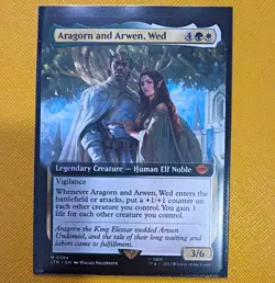 Wizards of the Coast MTG Aragorn and Arwen, Wed 0394 Ext Art Rare EN - Image 1