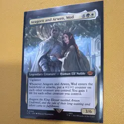 Wizards of the Coast MTG Aragorn and Arwen, Wed 0394 Ext Art Rare EN - Image 2