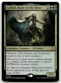 Lathril, Blade of the Elves #242 (Foil) (NM) Foundations FDN Magic MTG - Image 1