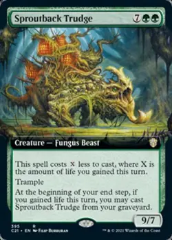 Sproutback Trudge (Extended Art) - Light Play MTG Commander 2021 Strixhaven - Image 1