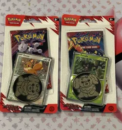 Pokemon TCG Destined Rivals Checklane Blister Pack Eevee & Zarude-2 Packs - Image 1
