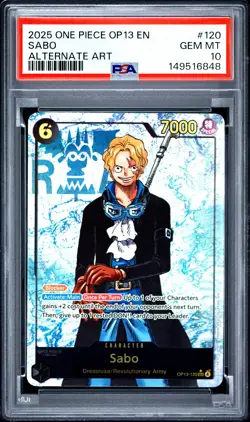 One Piece Sabo One Piece Op13-carrying On His Will 120 Alternate Art PSA 10 - Image 1
