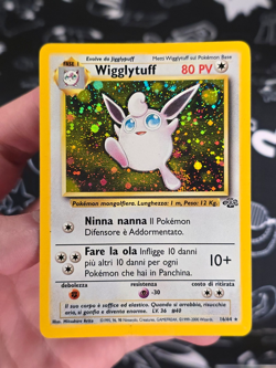 [French] Pokemon TCG Wigglytuff Jungle 16/64 Holo Base Set Unlimited Rare LP/MP - Image 1