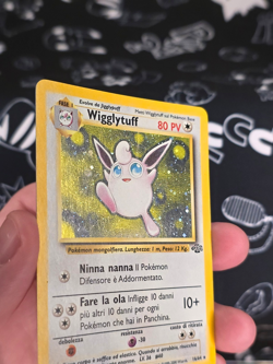 [French] Pokemon TCG Wigglytuff Jungle 16/64 Holo Base Set Unlimited Rare LP/MP - Image 3