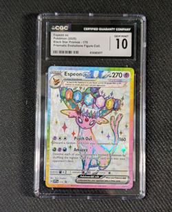CGC 10 Espeon ex 175 Black Star Promo Holo English Pokemon Card 2025 Gem Mint - Image 1