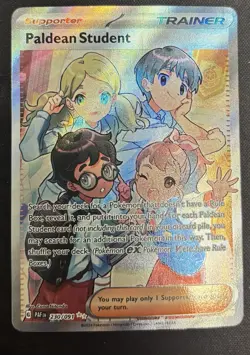Paldean Student 230/091 Full Art Pokemon TCG Paldea Fates NM - Image 1