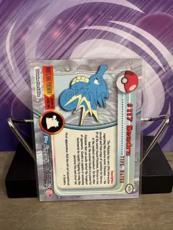 Seadra #117 Blue Label 2000 Topps TV Animation Edition Pokemon - Image 2