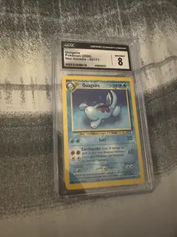 Pokemon CGC 8 1ST EDITION QUAGSIRE 45/111 NEO GENESIS SET NON HOLO - NM/MINT - Image 1