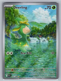 Deerling 091/086 Illustration Rare White Flare Pokemon Holo Near Mint - Image 1