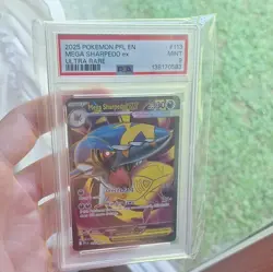 Pokemon TCG Mega Sharpedo ex Me02: Phantasmal Flames Holo UR 113/094 PSA 9 - Image 1