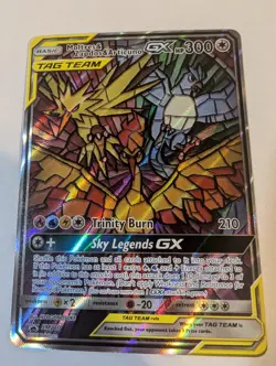 2019 Pokemon Promo - Moltres & Zapdos & Articuno GX SM210 (Not Perfect) - Image 1