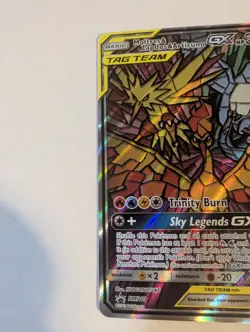 2019 Pokemon Promo - Moltres & Zapdos & Articuno GX SM210 (Not Perfect) - Image 3