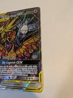 2019 Pokemon Promo - Moltres & Zapdos & Articuno GX SM210 (Not Perfect) - Image 4