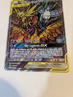 2019 Pokemon Promo - Moltres & Zapdos & Articuno GX SM210 (Not Perfect) - Image 5