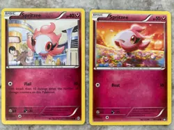 Pokemon TCG 2x Spritzee Cards Breakthrough 105/162 & Breakpoint 84/122 NM - Image 1