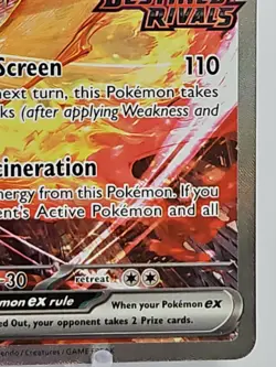 Pokemon TCG Team Rockets Moltres EX Card 229/182 English Stamped NM - Image 4