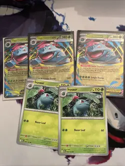 Mega Venusaur ex 003/132 -x3 player set - Pokemon TCG: Mega Evolution - NM/M - Image 1