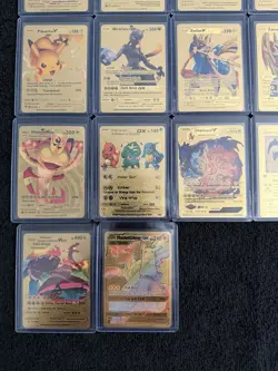 Lot Of 26 Pokemon Gold Foil Fan Art Cards - Image 3