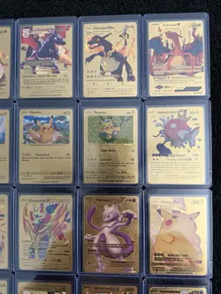 Lot Of 26 Pokemon Gold Foil Fan Art Cards - Image 4