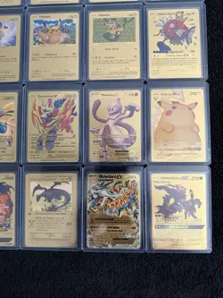 Lot Of 26 Pokemon Gold Foil Fan Art Cards - Image 5