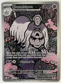 Houndstone 145/132 MEG EN Illustration Rare Full Art Mega Evolution Pokemon NM - Image 1