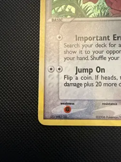 Pokemon TCG Skitty 64/92 Legend Maker Reverse Holo Stamped - Image 3
